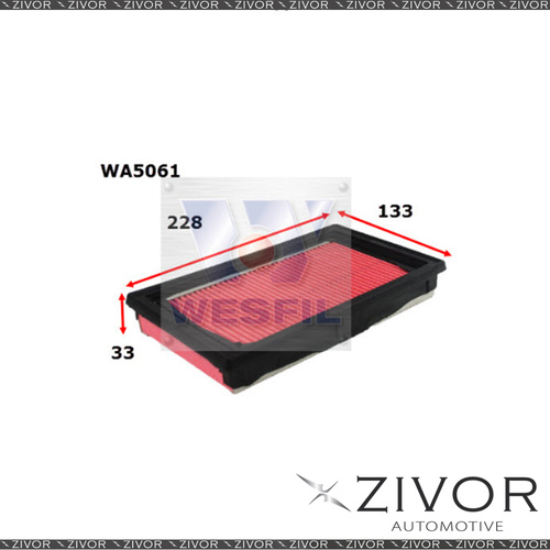 Wesfil Air Filter For Nissan Note 1.6L 10/08-09/12 - WA5061 *By Zivor*