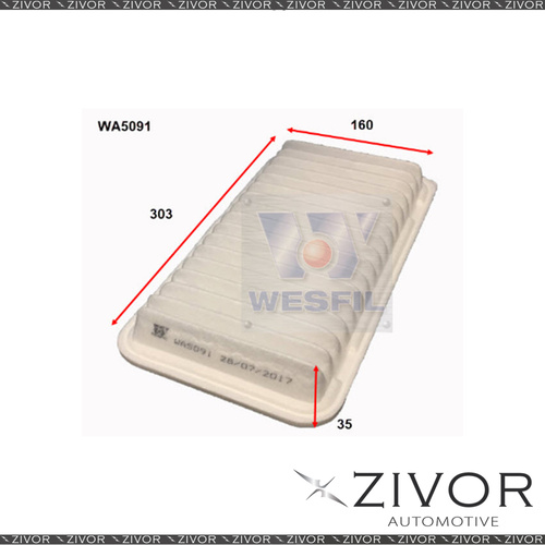 New WESFIL Air Filter For Mazda MX-5 2.0L 09/05-01/15 - WA5091