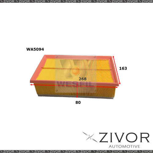 Wesfil Air Filter For Peugeot 307 2.0L HDi 10/05-06/08 -  WA5094  *By Zivor*