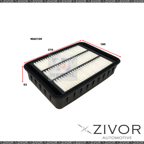 New Wesfil Air Filter For Mitsubishi Lancer 2.4L 09/08-10/16 - WA5109