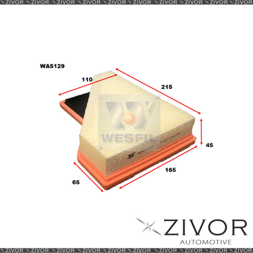Wesfil Air Filter For Mini Cooper 1.6L 03/02-02/09 -  WA5129  *By Zivor*