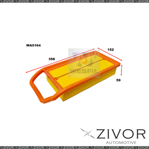 Wesfil Air Filter For Mini Cooper D 1.6L 04/07-09/10 - WA5164  *By Zivor*