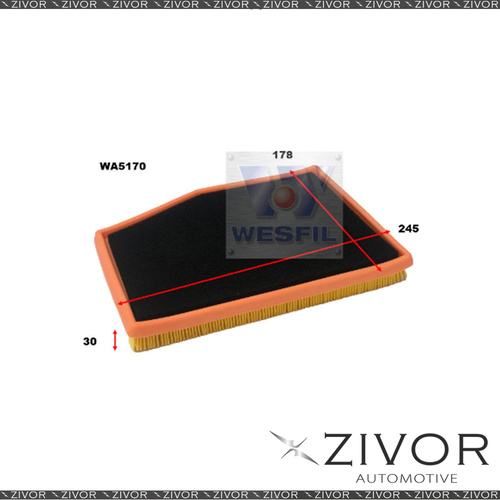 Wesfil Air Filter For Porsche Boxster 2.7L 10/99-12/04 - WA5170 *By Zivor*