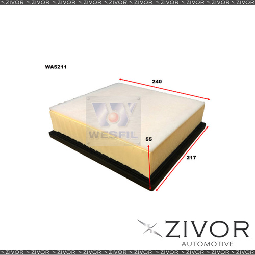 Wesfil Air Filter For Mitsubishi Triton 2.4L TD 01/15-on - WA5211 *By Zivor*