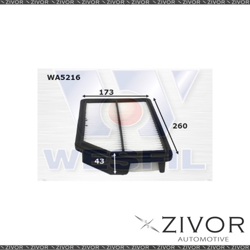 New Wesfil Air Filter For Honda Odyssey 2.4L 10/08-01/14 - WA5216
