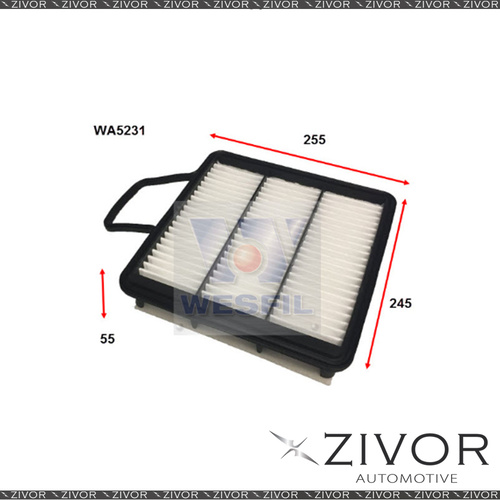 New WESFIL Air Filter For GREAT WALL V200 2.0L TD 09/11-08/16 - WA5231