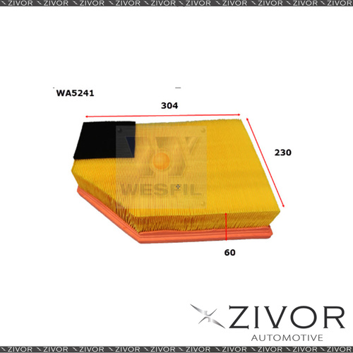 New WESFIL Air Filter For Volvo XC90 4.4L V8 10/06-07/11 - WA5241
