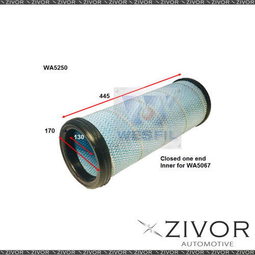 Wesfil Inner Air Filter for WA5067  - WA5250 *By Zivor*