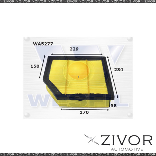 Wesfil Air Filter For Lexus RC200T 2.0L 12/15-on - WA5277 *By Zivor*