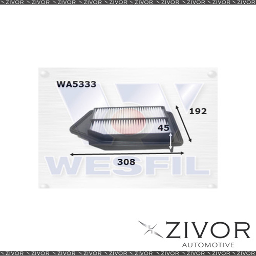 Wesfil Air Filter For Honda Accord 2.4L 06/13-on - WA5333 *By Zivor*