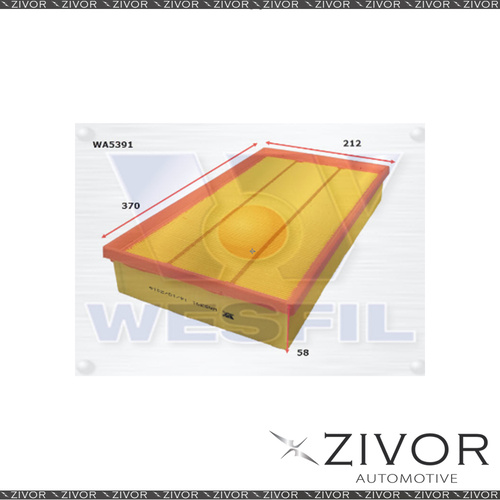 New Wesfil Air Filter For Audi RS3 2.5L TFSi 09/15-on - WA5391