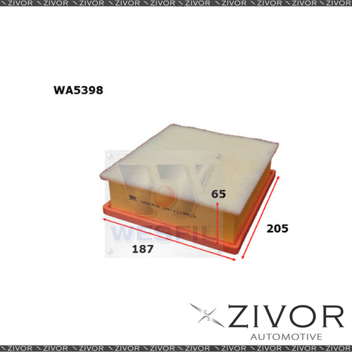 Wesfil Air Filter For Jeep Compass 2.4L 12/17-on - WA5398 *By Zivor*
