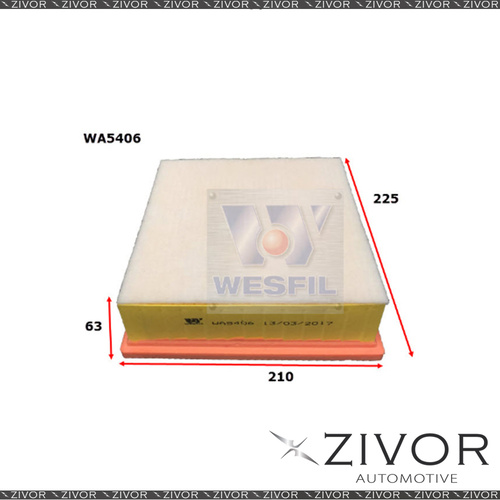 New WESFIL Air Filter For LDV G10 2.0L 04/15-on - WA5406