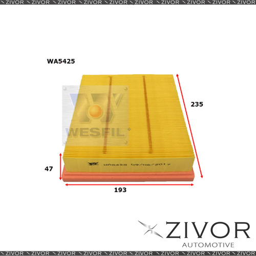 New Wesfil Air Filter For HAVAL H6 2.0L 07/16-on - WA5425