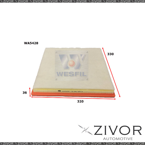 New WESFIL Air Filter For HAVAL H9 2.0L 10/15-on - WA5428