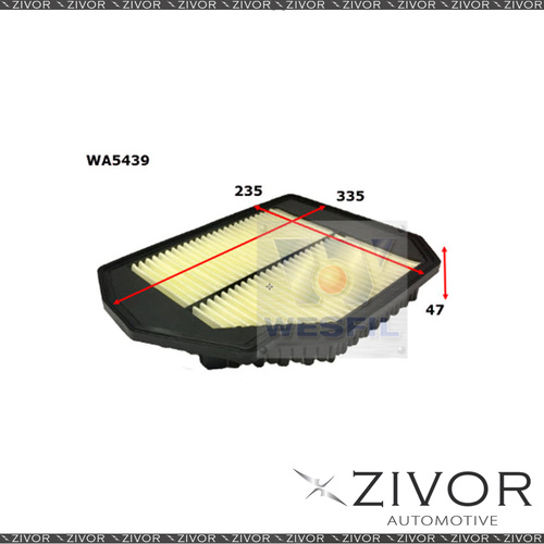 Wesfil Air Filter For Hyundai Genesis 3.8L 11/14-on - WA5439 *By Zivor*