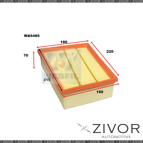 Wesfil Air Filter For Renault Megane 1.2L 10/16-on - WA5485 *By Zivor*