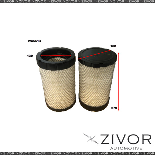 Wesfil Air Filter For FOTON Tunland 2.8L TD 11/12-on -  WA5514  *By Zivor*