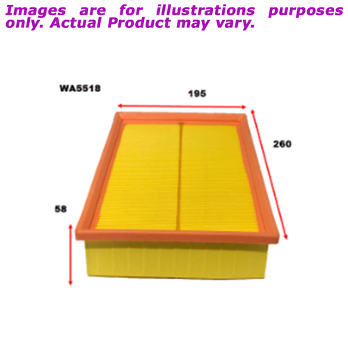 New WESFIL Air Filter For MG GS 1.5L WA5518