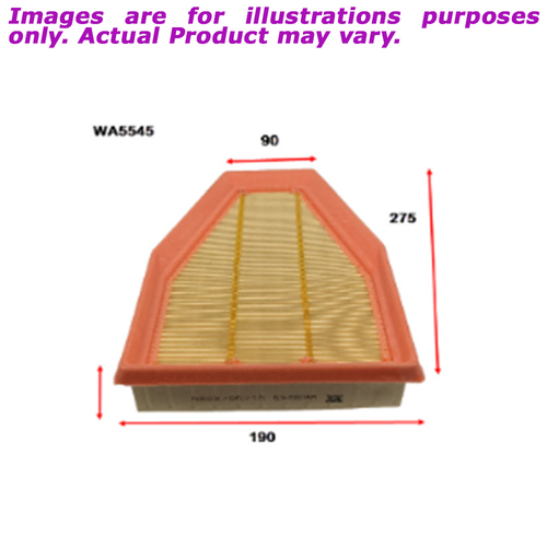 New WESFIL Air Filter For Porsche 911 3.0L WA5545