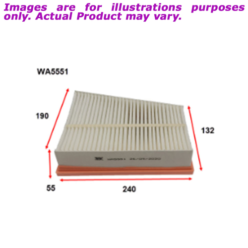 New WESFIL Air Filter For Renault Megane 2.0L WA5551
