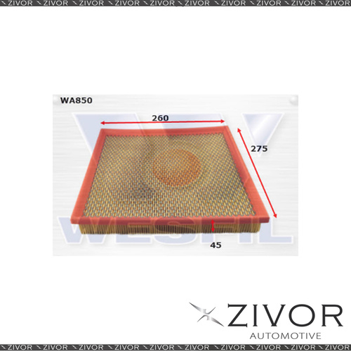 Wesfil Air Filter For Mazda RX7 1.3L 03/92-1999 - WA850 *By Zivor*