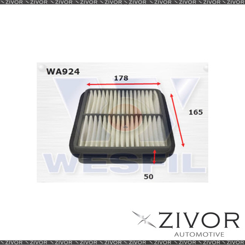 Wesfil Air Filter For Toyota Starlet 1.3L 04/96-10/99 - WA924 *By Zivor*