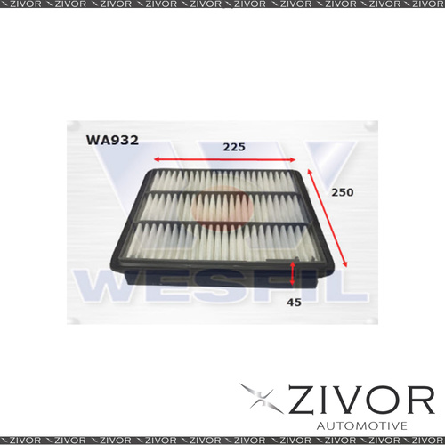 Wesfil Air Filter For Mitsubishi Pajero 3.5L V6 09/95-06/00 - WA932 *By Zivor*