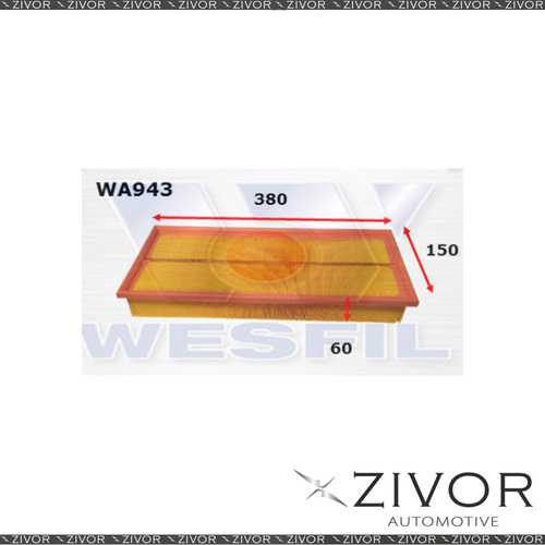 Wesfil Air Filter For BMW 535i 3.4L 09/88-05/93 - WA943 *By Zivor*