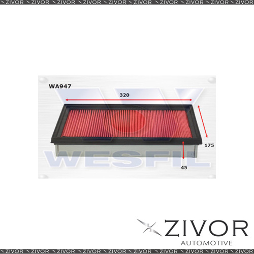 New Wesfil Air Filter For Mazda 626 2.0L D 1983-1987 - WA947