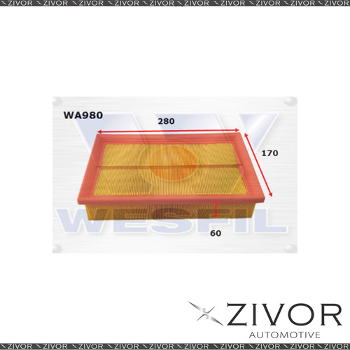 Wesfil Air Filter For Mercedes Benz E220C 2.2L 09/94-07/97 - WA980 *By Zivor*