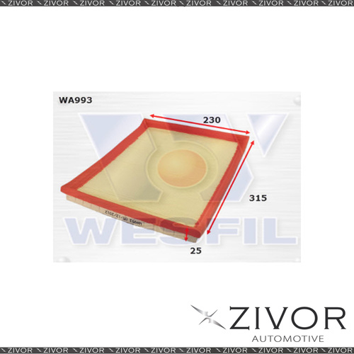 New WESFIL Air Filter For Holden Astra 2.0L 09/96-09/98 - WA993