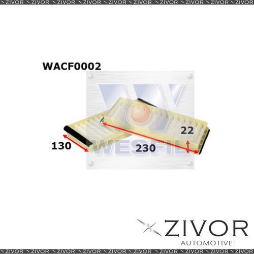New WESFIL CABIN Filter For Mazda RX8 1.3L 07/03-07/12 -WACF0002