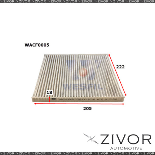 New WESFIL CABIN Filter For Hyundai i40 2.0L 09/11-on -WACF0005