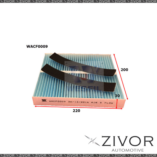WESFIL CABIN Filter For Nissan Pulsar 1.6L 07/00-04/04 -WACF0009* By Zivor*