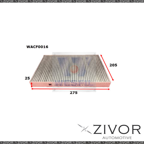 WESFIL CABIN Filter For Audi A3 1.8L 05/97-2004 -WACF0016