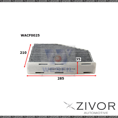 WESFIL CABIN Filter For Audi Q3 1.4L TFSi 02/14-on -WACF0025* By Zivor*