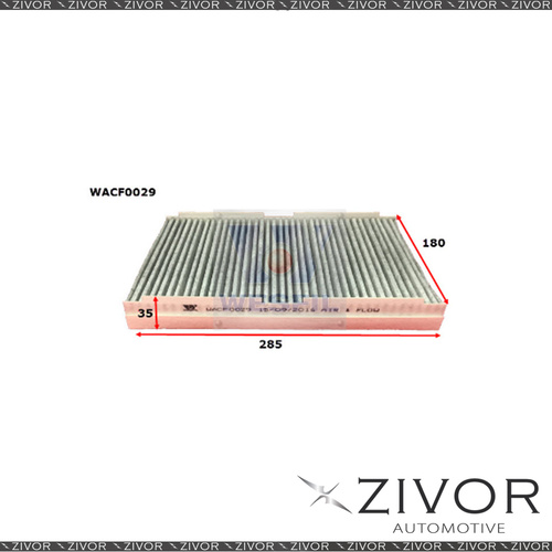 WESFIL CABIN Filter For Citroen C4 1.6L 03/09-on -WACF0029* By Zivor*