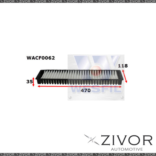 WESFIL CABIN Filter For Mini Cooper S 1.6L 03/02-02/09 -WACF0062* By Zivor*