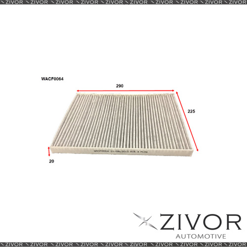 New WESFIL CABIN Filter For Alfa Romeo 166 3.0L V6 07/99-01/09 -WACF0064