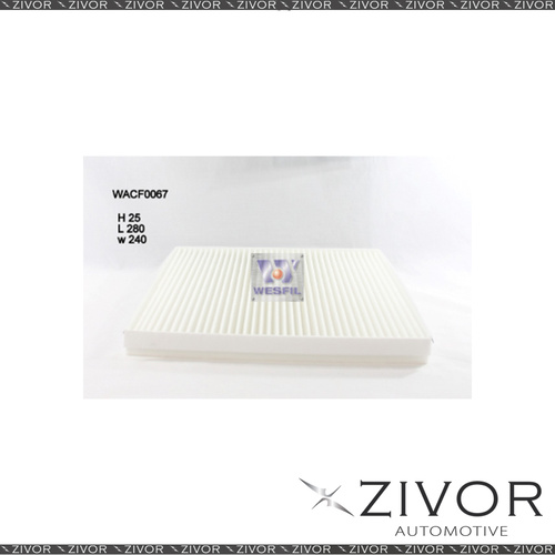 WESFIL CABIN Filter For Saab 9000 3.0L V6 1994-1997 -WACF0067