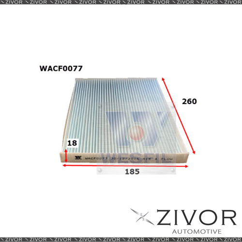 New WESFIL CABIN Filter For Nissan X-Trail 2.0L CRD 07/08-02/14 -WACF0077