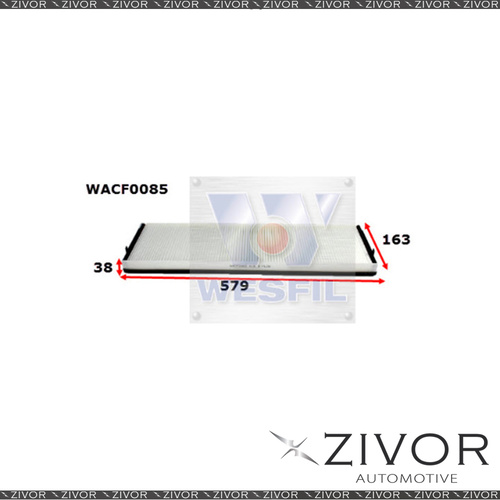 New WESFIL CABIN Filter For Mercedes Benz Atego 6.4L TD 2000-on -WACF0085