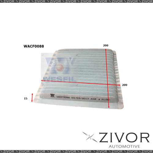 WESFIL CABIN Filter For Hino 500 - FM1A 8.9L TD 2008-2017 -WACF0088* By Zivor*