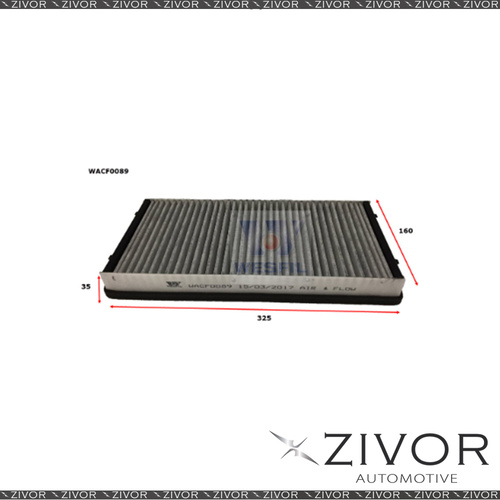 WESFIL CABIN Filter For Porsche Boxster 2.9L 03/09-04/12 -WACF0089* By Zivor*