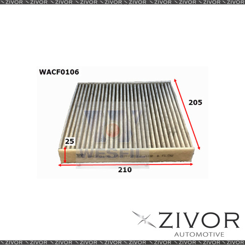 New WESFIL CABIN Filter For Honda Jazz 1.5L 08/08-07/14 -WACF0106