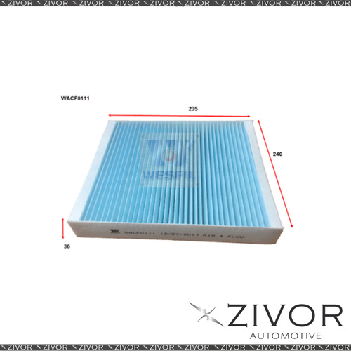 New WESFIL CABIN Filter For Holden Volt 1.4L 09/12-on -WACF0111