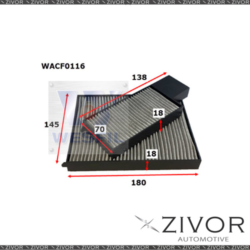 WESFIL CABIN Filter For Hyundai i30 2.0L 09/07-07/13 -WACF0116* By Zivor*