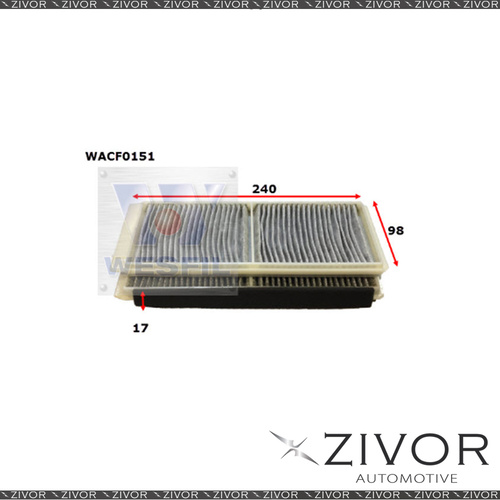 New WESFIL CABIN Filter For Mazda 2 1.5L 09/07-10/14 -WACF0151