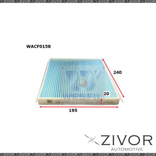 New WESFIL CABIN Filter For Kia Pro_cee'd 1.6L 03/14-02/16 -WACF0158